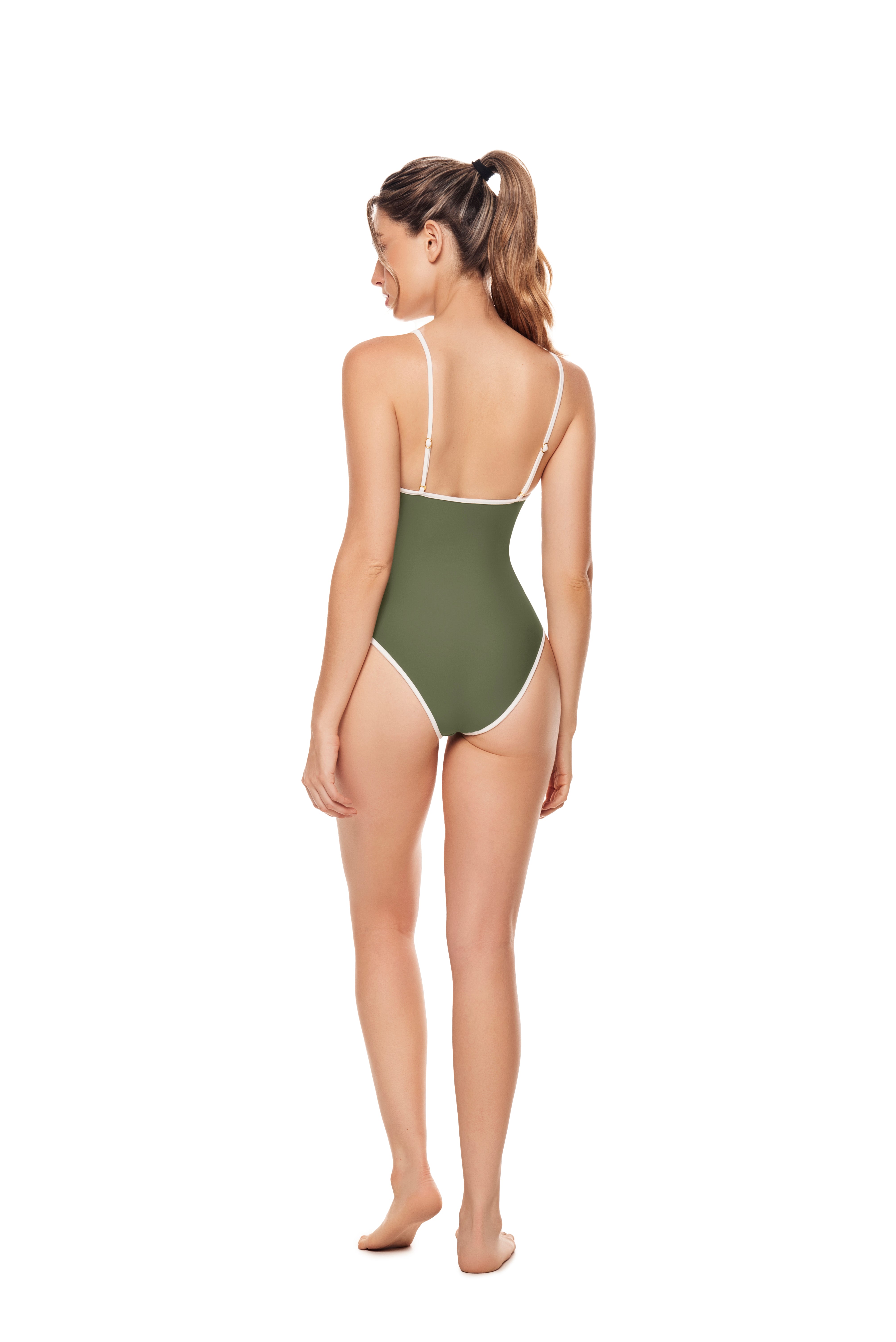 Vestido De Baño Entero Solet Olivo